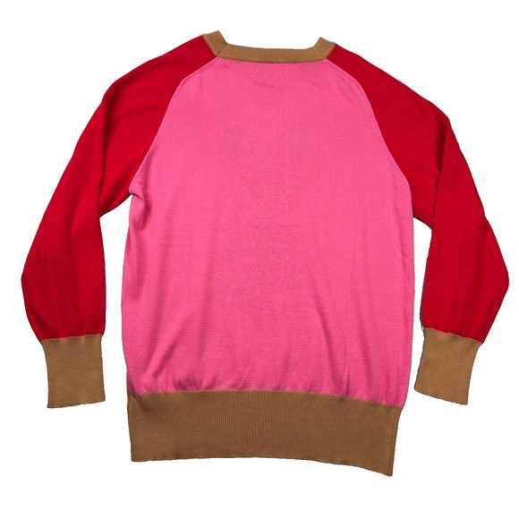 Oxknit Sweater Mens 4xl (fits XL) French Bulldog Colorblock Ragland Crewneck - Picture 2 of 8